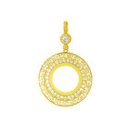 Çerçeveli Altın Kolye Ucu 