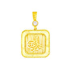 Altın Osmanlı Tuğralı Kolye Ucu 