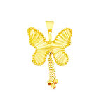 Altın Kelebek Kolye Ucu 