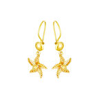 22 Ayar Altın Yıldız Küpe