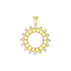 Çeyrek Altın Çerçeve Kolye Ucu