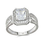 Altın Baget Taşlı Yüzük