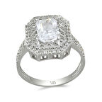 Altın Baget Taşlı Yüzük