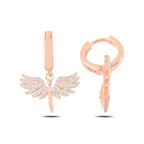 Gümüş Mikail Meleği Küpe