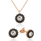 Gümüş Çiçek Tektaş Kadın Set