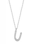 925 Ayar Gümüş Rodyum Kaplama Ü Harfi Kadın Gümüş Kolye