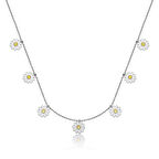 925 Ayar Gümüş Papatya Şans Kadın Gümüş Kolye