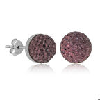 925 Ayar Gümüş Kristal Çivili Kadın Küpe