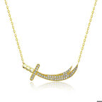 Gümüş Gold Zülfikar Kılıcı Kadın Kolye