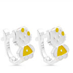 Harem Altın Gümüş Ayıcık Çocuk Küpesi