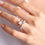 Tektaş & Beştaş Beyaz Altın Yüzük