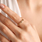 14K Altın Grek Yüzük Vintage