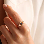 Altın Göz Yüzük Aquablue