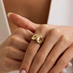 Aurora Flow 14 Ayar Altın Yüzük