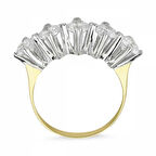 Altın 5 Taş Yüzük SWAROVSKİ Taşlı