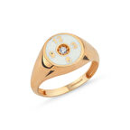 Altın Şovalye Yüzük Rose Mineli Saat Tasarım