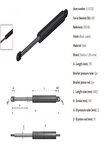 Gas spring  Lift-o-mat 095168  0400N AMORTİSÖR
