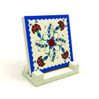 Osmanlı İznik Çini DeseniBaskılı Doğaltaş Masaüstlük