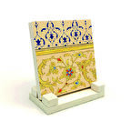 Osmanlı Tezhip DeseniBaskılı Doğaltaş Masaüstlük