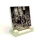 "İstanbul’da bir Kahvehane" ResmiBaskılı Doğaltaş Masaüstlük