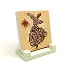 Semazen Formunda “Ya olduğun gibi görün ya göründüğün gibi ol.”Yazılı Doğaltaş Masaüstlük