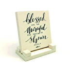 Matta 5:6 AyetiBaskılı Doğaltaş Masaüstlük