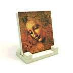 Kadın Başı Eskizi (Leonardo Da Vinci, 1508)Baskılı Doğaltaş Masaüstlük