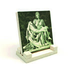 Pietà (Michelangelo, 1498)Baskılı Doğaltaş Masaüstlük