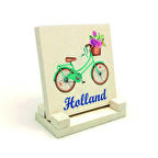 Hollanda Bisklet GörseliBaskılı Doğaltaş Masaüstlük