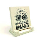 Bisklet GörseliBaskılı Doğaltaş Masaüstlük