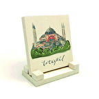 Ayasofya CamiiBaskılı Doğaltaş Masaüstlük