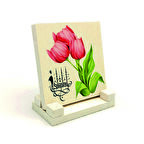 İstanbul LalesiBaskılı Doğaltaş Masaüstlük