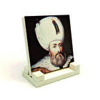 Kanuni Sultan SüleymanBaskılı Doğaltaş Masaüstlük