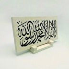 Kelime-i TevhidYazılı Doğaltaş Masaüstlük