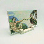 Adem’in Yaratılışı Freski (Michelangelo)Baskılı Doğaltaş Masaüstlük