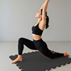 BEYLİNİ Tatami Zemin Karosu Spor Zemin Çocuk Odası Matı Ses Yalıtımlı Karo Halı Eva Panel Siyah 50 Cm