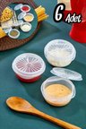 9 lu Yelpaze Kapaklı faf Mini Sosluk  Ketçap Mayonez Kabı Kahve Yanı Şeker Lokumluk