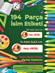 Okul Etiketi Kalem Defter Etiketi, GS Etiketi - 194 Adet Opak Sticker