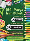 Okul Etiketi Kalem Defter Etiketi, BJK Etiketi - 194 Adet Opak Sticker