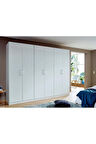 Aleyna Giyinme Dolabı - Çok Amaçlı Dolap - Gardırop 270 Cm-6 Kapaklı