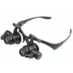 Gözlük Modeli 10x 15x 20x 25x Lens,2led Işıklı,büyüteç