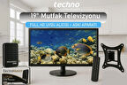 Techno 19" Televizyon-Monitör Uydu Alıcısı Askı Aparatı 49 Ekran 12V Full Hd Karavan - Tekne