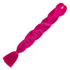 Örgülük Saç Tek Renk Koyu Pembe ( 165 Gr )