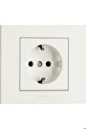 Ovivo Grano Beyaz Topraklı Priz Çerçeve Dahildir**