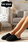Kadın Peluş Ev Terliği Yumuşak Dokulu, Kaymaz Tabanlı, Rahat ve Sıcak Tutucu Terlik