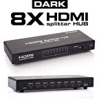 DK-HD-SP8X1 Full HD 1 Giriş 8 Çıkışlı HDMI Splitter (Sinyal Çoğaltıcı)