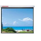 COD-EX-24 240x200 Motorlu U.Kumandalı İthal Projeksiyon Perdesi (Siyah Fonlu)