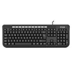 IK-274FU F Türkçe USB Multimedya Soft Touch Siyah Klavye