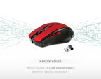 Usb Kırmızı 2.4Ghz Optik Wireless Mouse SMW-777-K