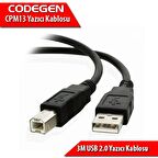CPM13 3 Metre USB 2.0 Yazıcı Kablosu